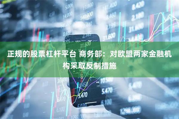 正规的股票杠杆平台 商务部：对欧盟两家金融机构采取反制措施
