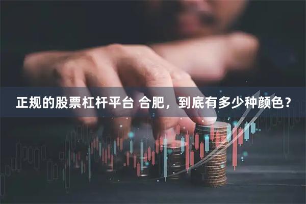 正规的股票杠杆平台 合肥，到底有多少种颜色？